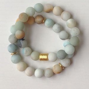 Neutral Bracelets - Matte Amazonite